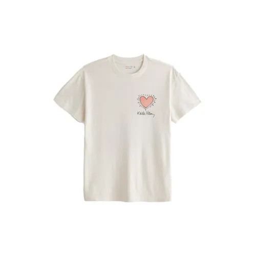 Abercrombie＆Fitch T-Shirts Unisex Cream