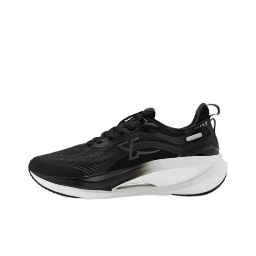 XTEP Speed 4.0 Cushioned Slip medio Low Top Running Shoes Men's Black Gray