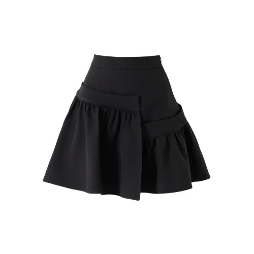 SOON FLOWER Casual Short Skirts Women's Black