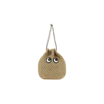 Anya Hindmarch Raffia Clutches Handbags Women's Light Apricot