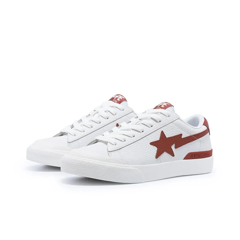BAPE A BATHING APE Mad Sta White Red-1