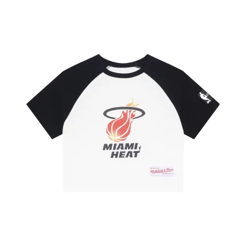 Mitchell Ness Crop Tops Women's Black