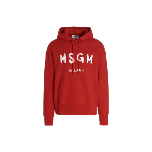 MSGM Sweatshirts Men Red