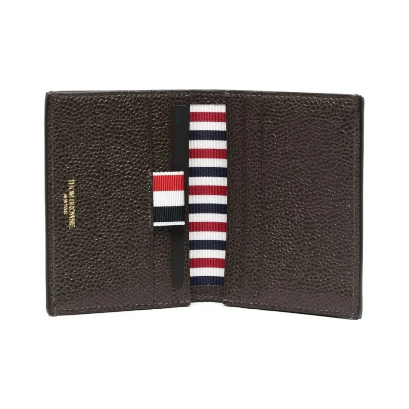 THOM BROWNE Pebbled Folded Wallet-3
