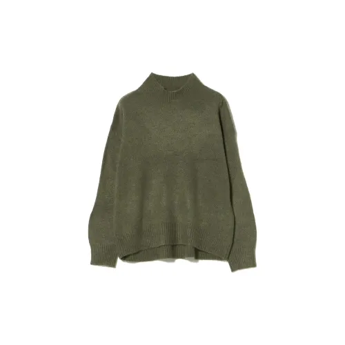 Beams Sweaters Women's Olive Green