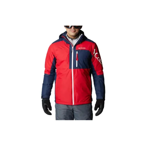 Columbia Jackets Men Deep Mountain Red