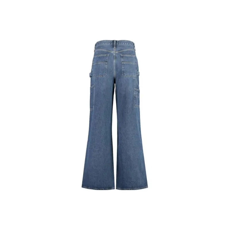 AGOLDE Low Detailed Wide Leg Jeans-1