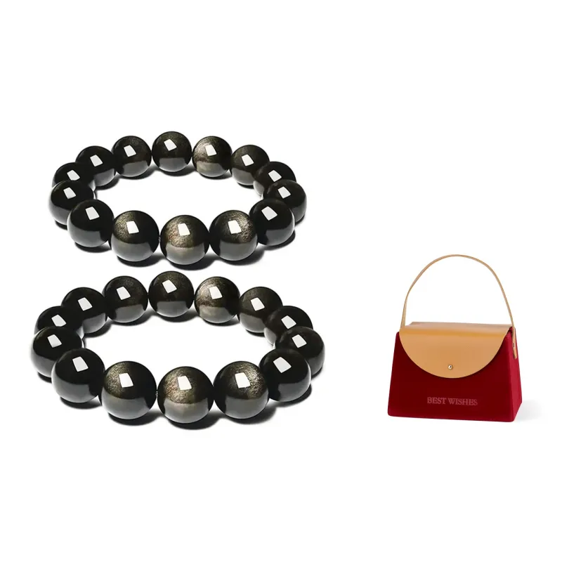 MISS TOOYA Obsidian Bracelets Unisex-1