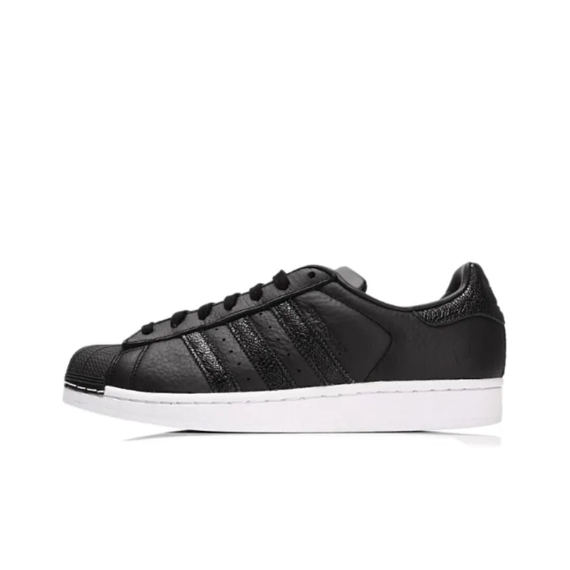 Adidas Originals Campus Anti Slip Wear Resistant Low Top Skateboard Shoes Unisex Black White-0