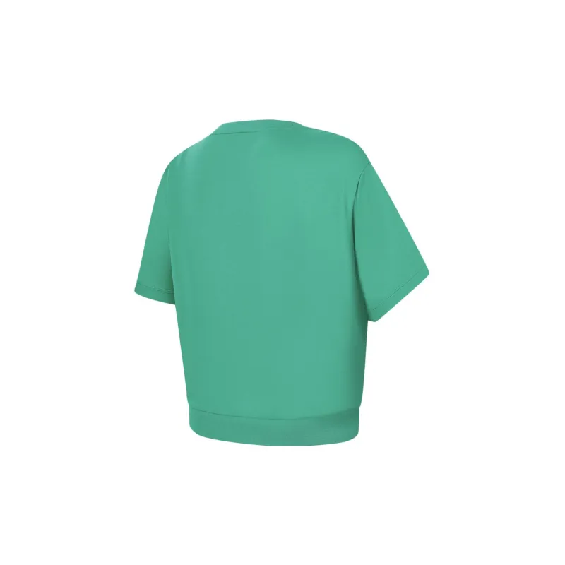 FILA Drop Shoulder Sleeve T Shirt Women's Ethereal Grass Green-1