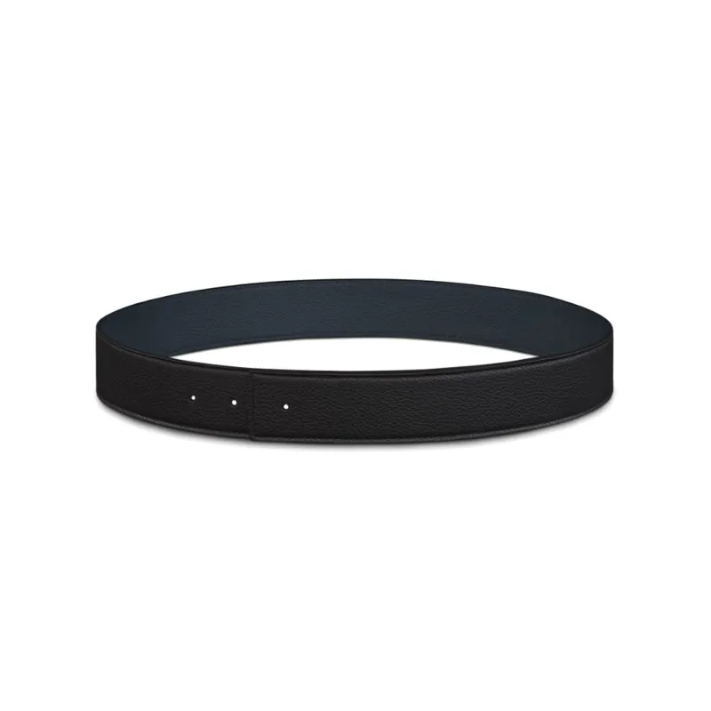 DIOR Letter Logo With Buckle Cow Leather Leather Belts Men's Black 4cm-0