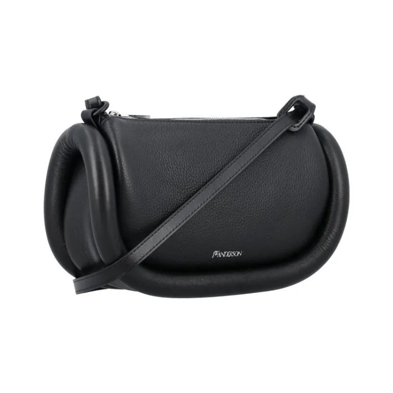 JW Anderson Calfskin Shoulder Bag, Crossbody Bag Women's Black-1
