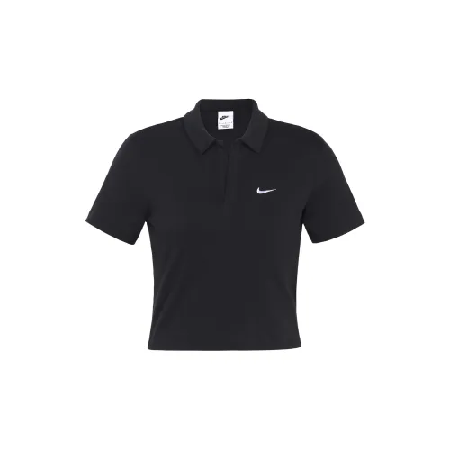 Nike Sportswear Essentials Series Polo Shirts Women's Black