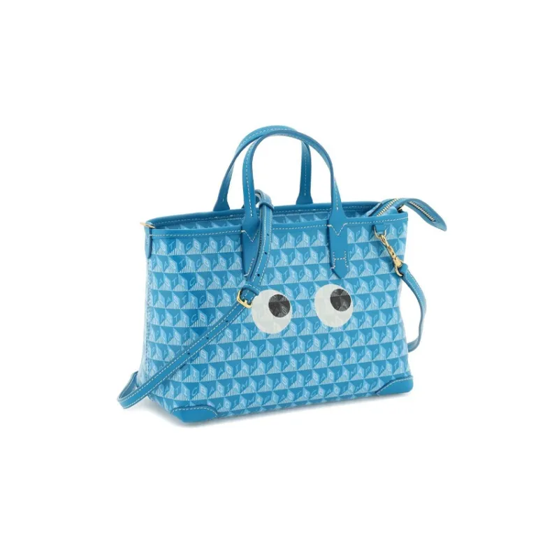Anya Hindmarch Leather Shoulder Bag Crossbody Bag Handbag Women's Light Blue-1