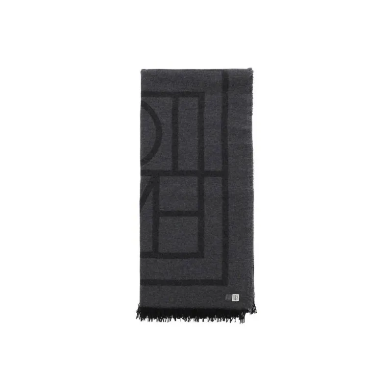 TOTEME Knit Scarves Women's Gray-0