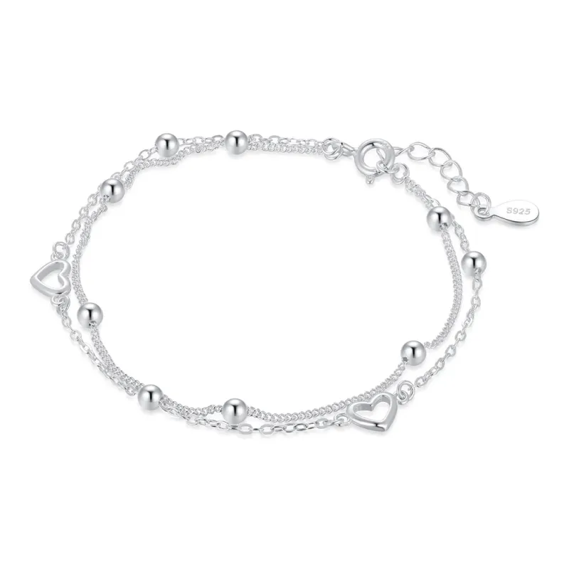 Zeroline S925 Silver Anklets Women's-1