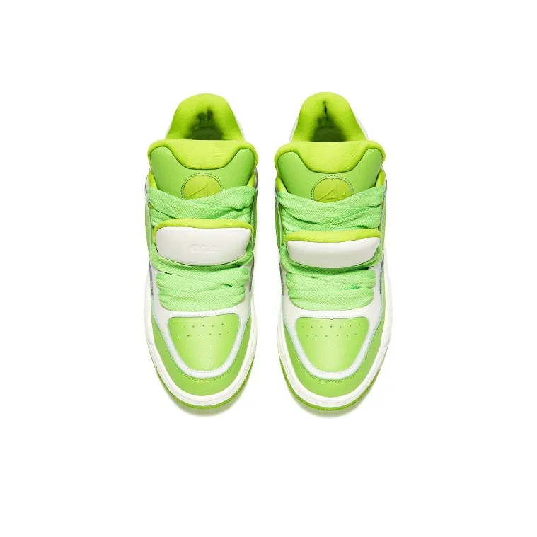 A1 Double Tongue Puffy Shoes Height Increasing Wear-Resistant Skateboard Shoes Unisex-39