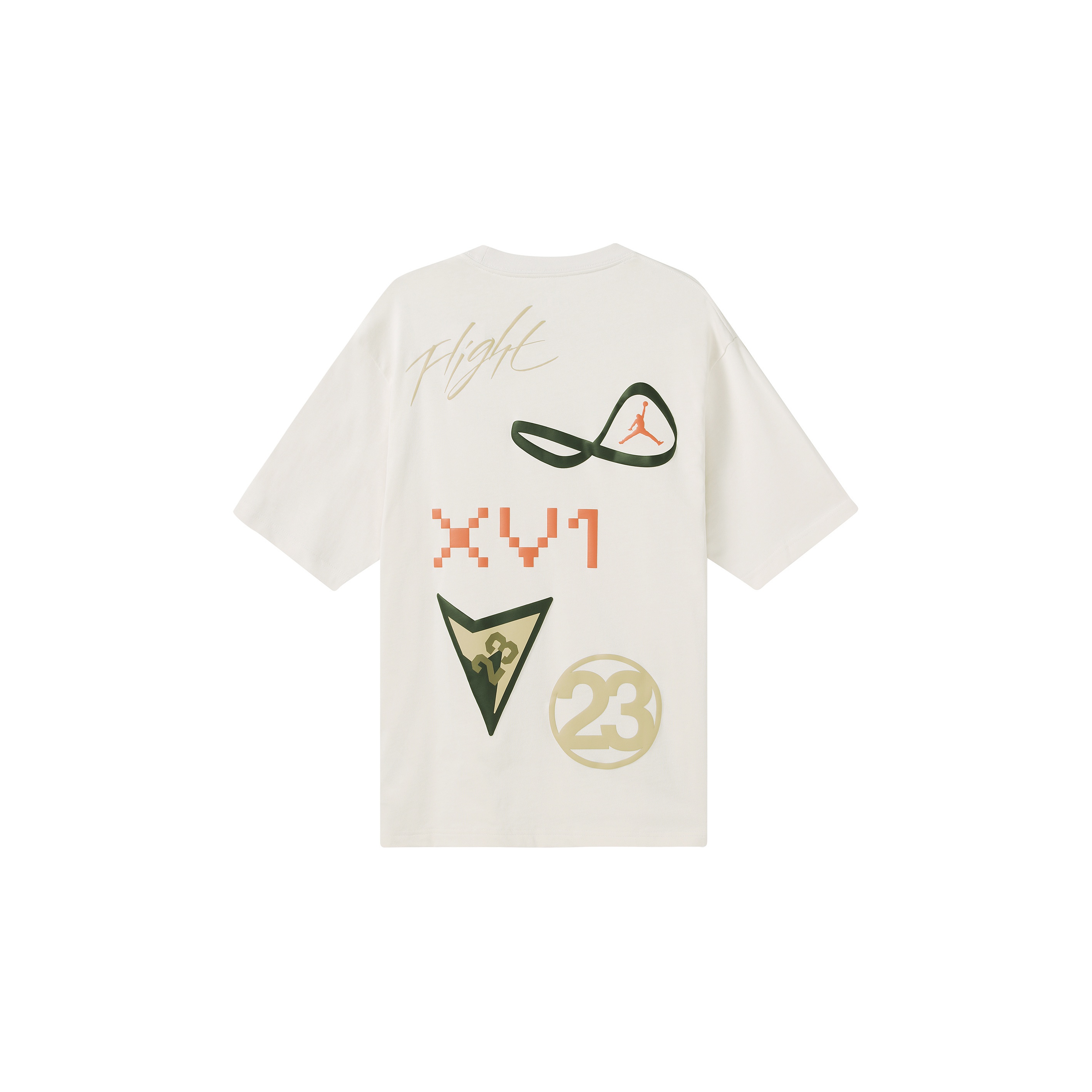 JORDAN Flight Heritage T-Shirts Men White - POIZON