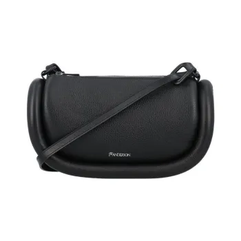 JW Anderson Calfskin Shoulder Bag, Crossbody Bag Women's Black