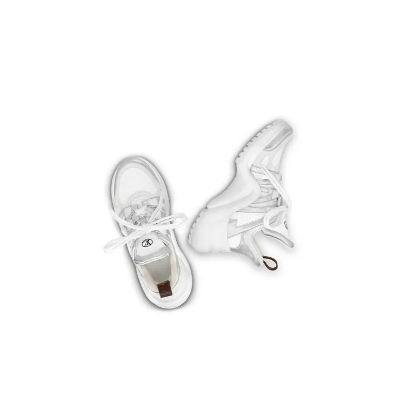 LOUIS VUITTON Lv Archlight Sneakers 'White Mini Monogram Silver' Women's-3