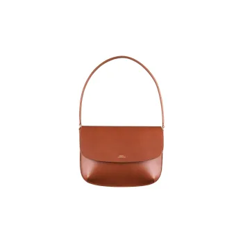 A.P.C Smooth Cow Leather Handbag, Shoulder Bag Women's Brown