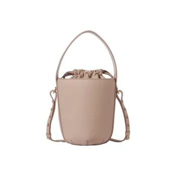 Chloe Smooth Calfskin With Lambskin Accents Bucket Bag Portable Crossbody Bag Shoulder Bag Women's Pink Beige