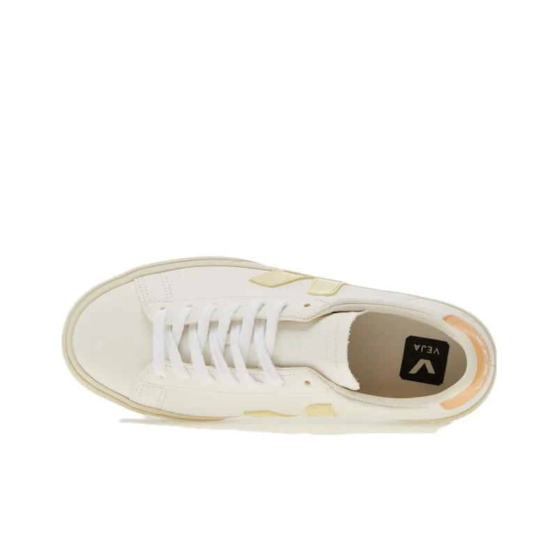 VEJA Campo Chromefree Leather White Sun Peach Women's-3