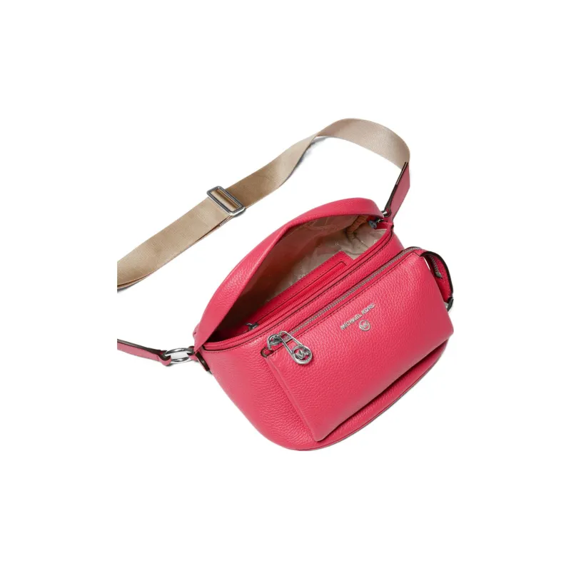 MICHAEL KORS MK Pride Leather Camera Bags Shoulder Bag Crossbody Bag Medium Size Women's Rose Red-1