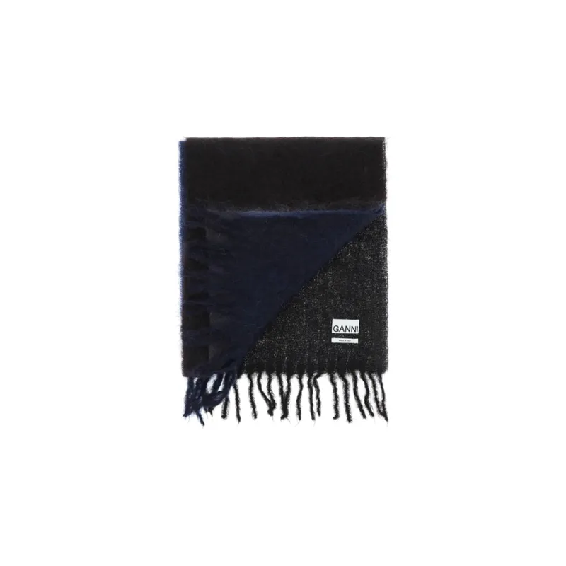 GANNI Knit Scarves Women's Black-0