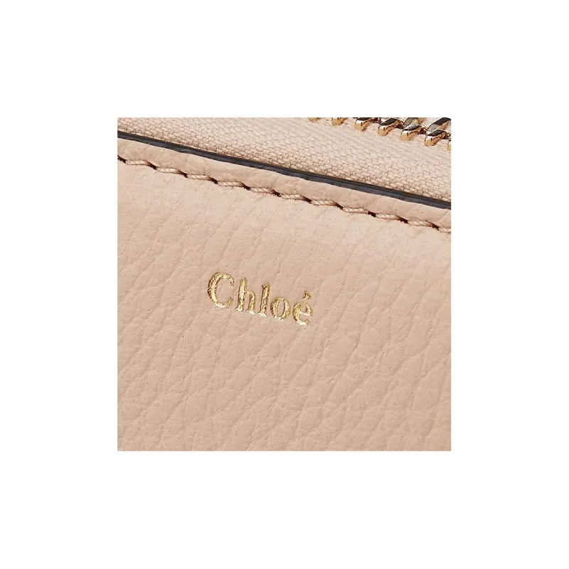 Chloe Leather Wallet Women's Light Pink-5