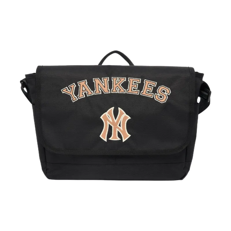 MLB Polyester Messenger Bag Shoulder Bag Crossbody Bag Men's Black-0