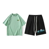 Clothing Sets (Light Green Top+Black Pants)