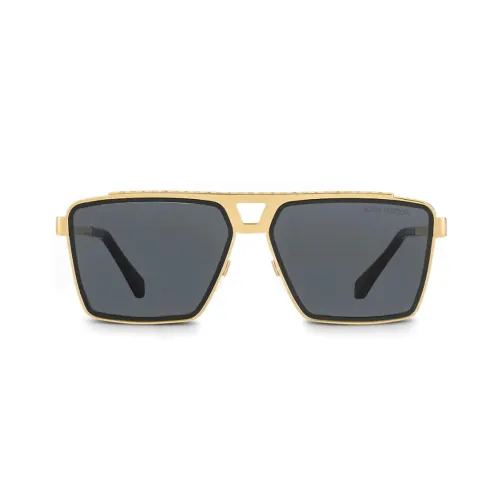 LOUIS VUITTON Sunglasses Men Gold