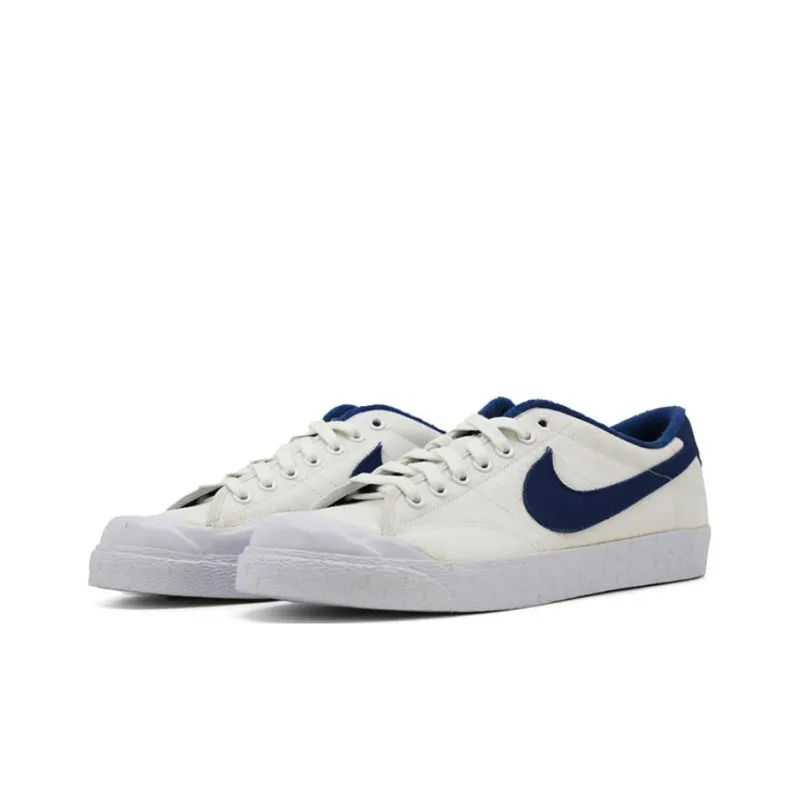 Nike APC ALL COURT PREMIUM Skateboard Shoes Men Low-Top White/Blue-2