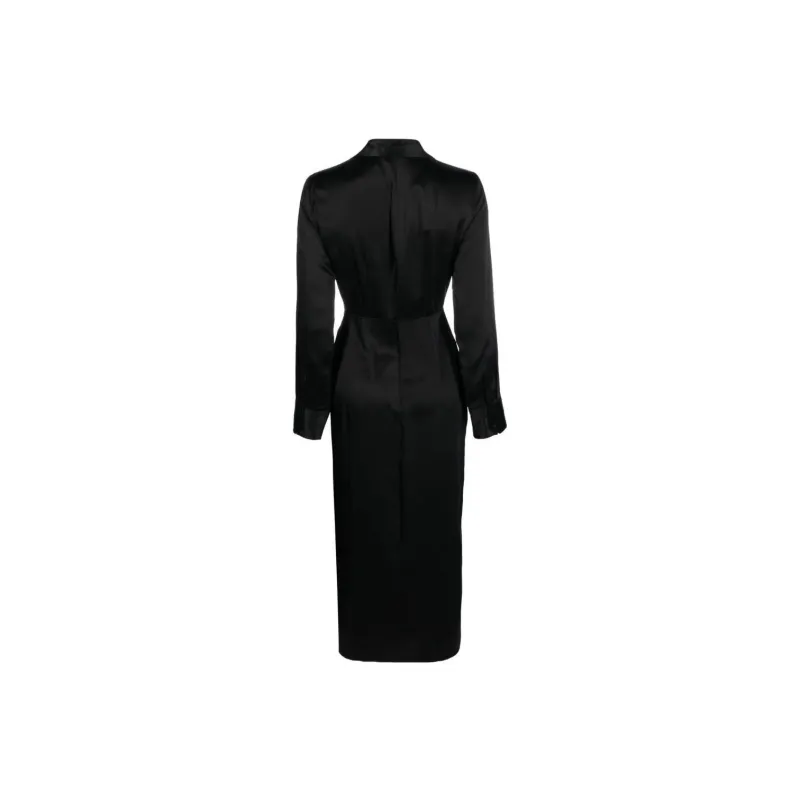 Reformation Long-Sleeved Dresses Women's Black-1