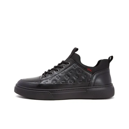 Satchi Stylish Skateboarding Shoes 3cm Men's Black
