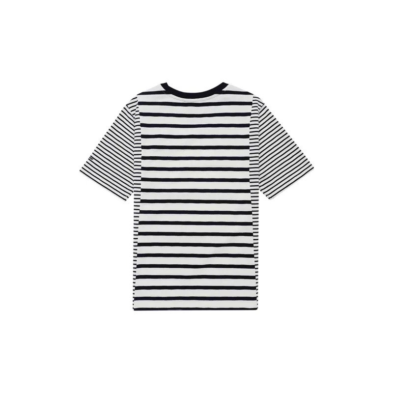 LI NING 1990 T Shirts Women's Dark Ship Blue-1