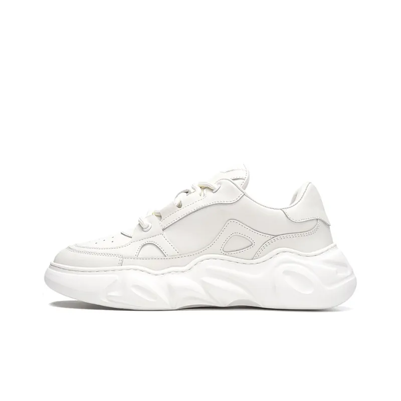 GUY LAROCHE Height Increasing Low-Top Casual Shoes Men's White-0