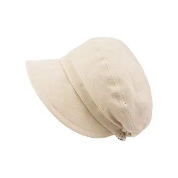 MARJAKURKI Linen Sun Protection Hat, Suitable For Office And Travel, Breathable And Versatile Women's