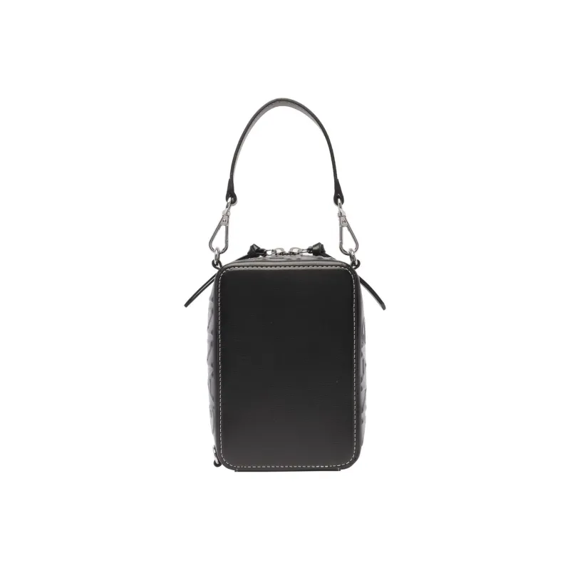 GANNI Calfskin Camera Bag Shoulder Bag Crossbody Bag Handbag Women's Black-2