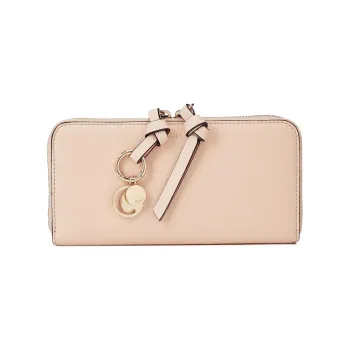 Chloe Leather Wallet Women's Light Pink