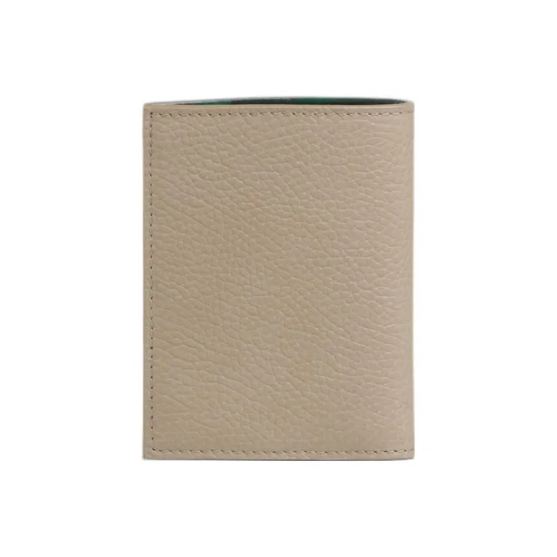 MARNI Leather Wallet, Card Holder Women's Light Brown-2