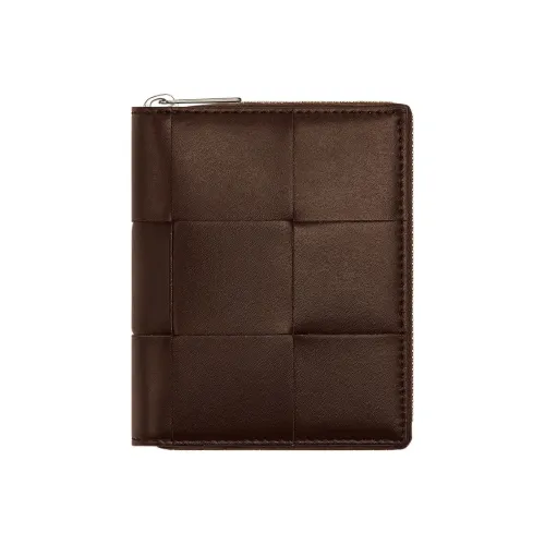 Bottega Veneta Calfskin Wallet Men's Light Brown