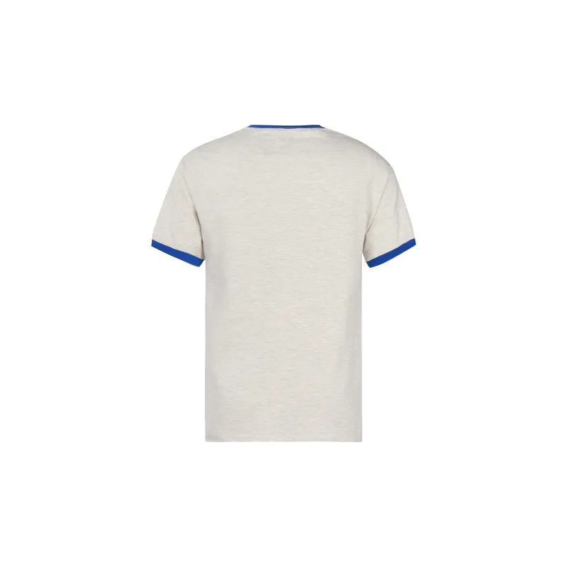 Champion T Shirts Unisex Gray Base Blue Waistband-1