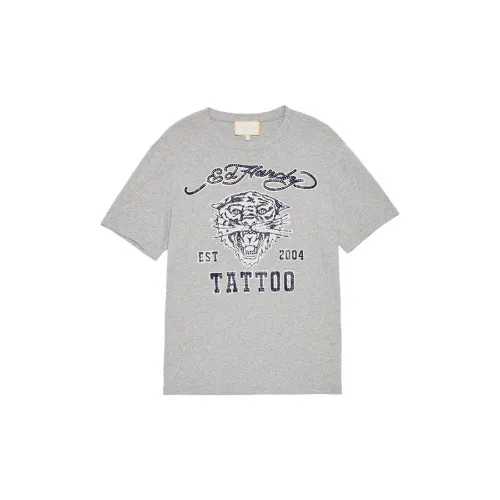 Ed Hardy T-Shirts Men Pure Gray