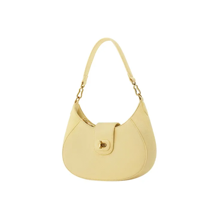 JONBAG Synthetic Leather Shoulder Bag Handbag Crossbody Bag Women's White/Yellow Cream/Honey Brown-2