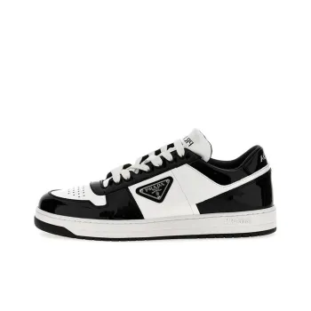 PRADA Downtown Anti Slip Wear Resistant Low Top Skateboard Shoes Men's Black White
