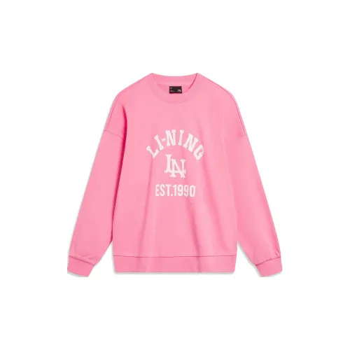 LINING Sports Life Collection Sweatshirts Women's Dawn Light Pink