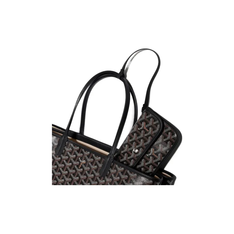 GOYARD Isabelle Canvas With Leather Tote One Shoulder Handbag Small Size Women's 11 Colors-3