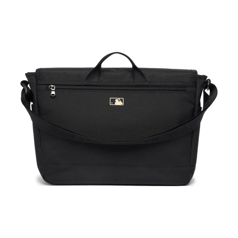 MLB Polyester Messenger Bag Shoulder Bag Crossbody Bag Men's Black-3